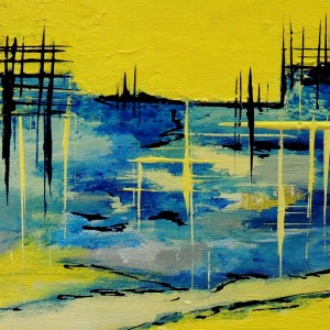 Route jaune, par Diane Fournier