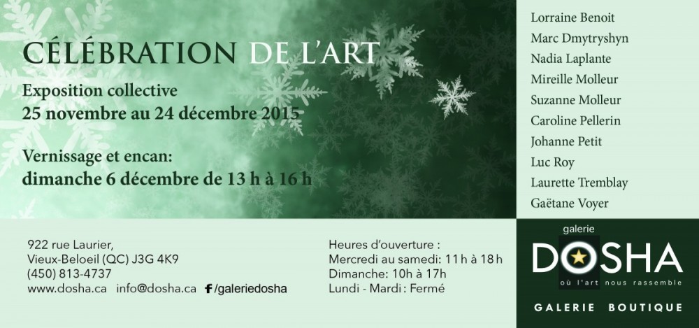 Carton d'invitation « Célébration de l'art »