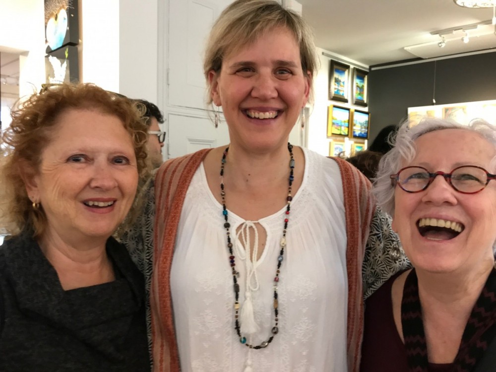 Vernissage «Précieux II» avec Mireille Molleur, Sylvia Edgerton et Louise Guay