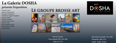 Carton d'invitation Le Groupe Brosse Art