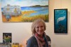 Artiste-exposante Elise Gobeil au vernissage le 13 mars 2016